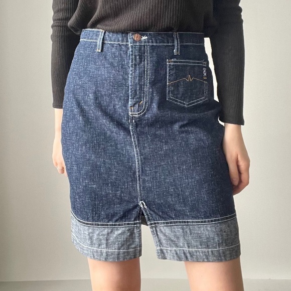90’s denim skirt / size 9 medium - Picture 3 of 9